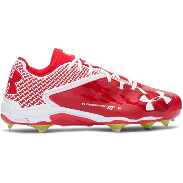 Amazon.com | Under Armour UA Nitro Mid MC 9 White/Navy | Football